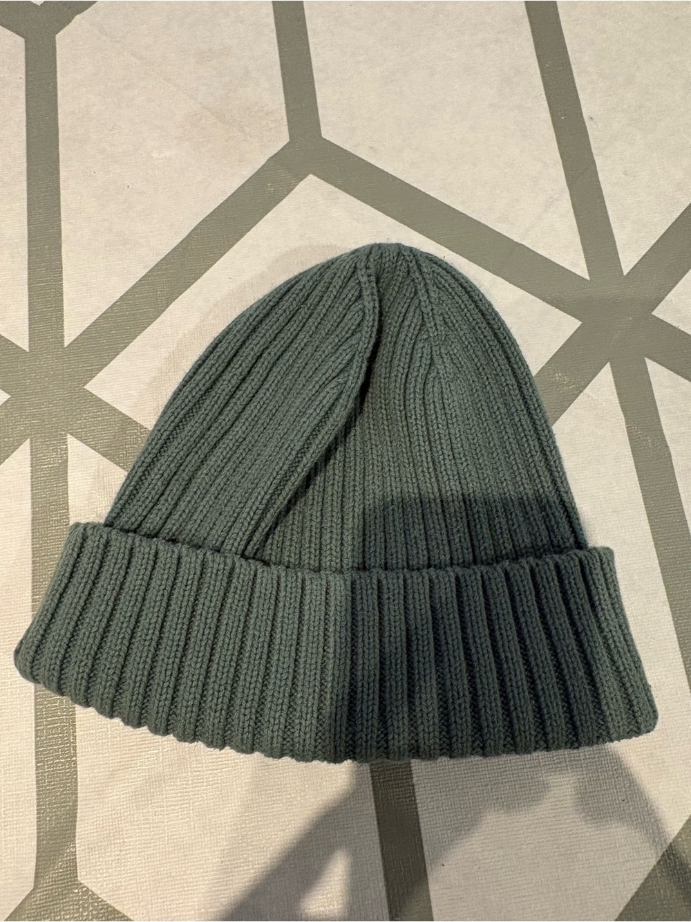 3/15$ Ribbed Knit Beanie - Green